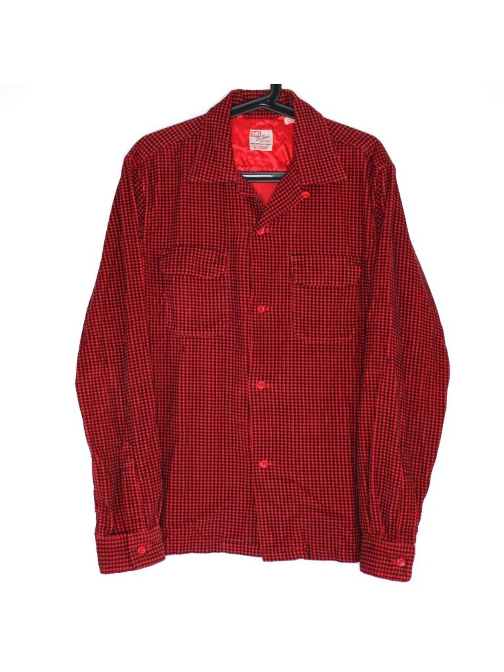 Levis Vintage Clothing LVC Mens Medium Deluxe Open Collar Button Up Shirt Q1159